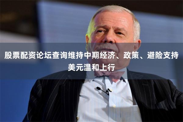 股票配资论坛查询维持中期经济、政策、避险支持美元温和上行