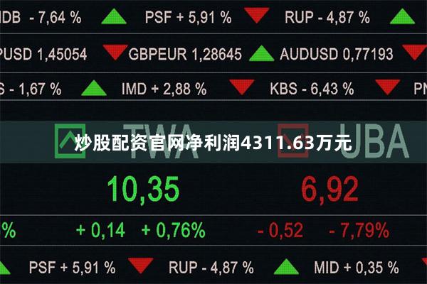 炒股配资官网净利润4311.63万元