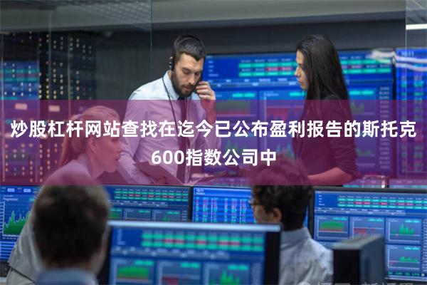 炒股杠杆网站查找在迄今已公布盈利报告的斯托克600指数公司中