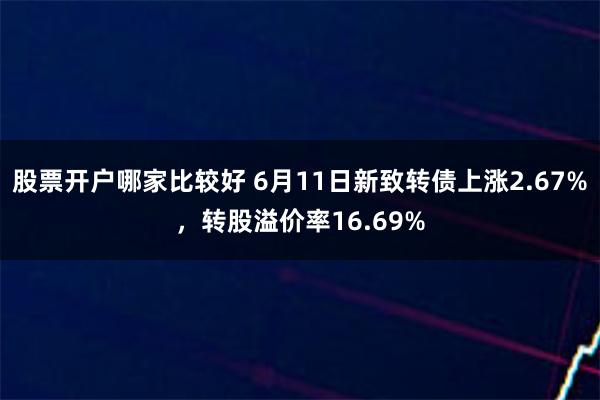 股票开户哪家比较好 6月11日新致转债上涨2.67%，转股溢价率16.69%