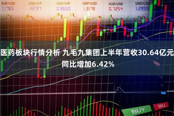 医药板块行情分析 九毛九集团上半年营收30.64亿元 同比增加6.42%