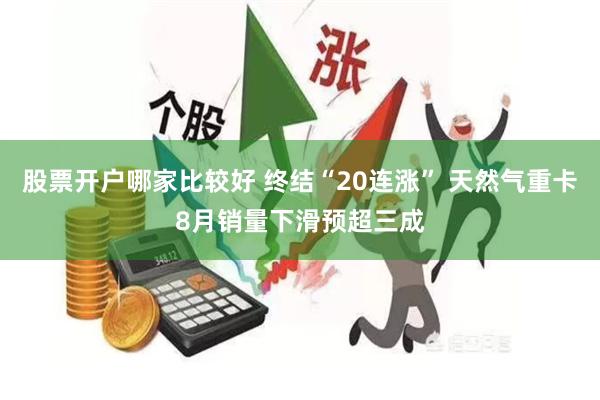 股票开户哪家比较好 终结“20连涨” 天然气重卡8月销量下滑预超三成
