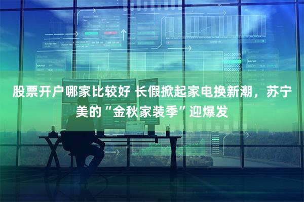 股票开户哪家比较好 长假掀起家电换新潮，苏宁美的“金秋家装季”迎爆发